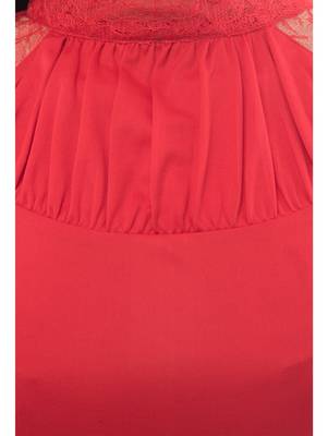 Women's Viscose Red Casual Top 4
