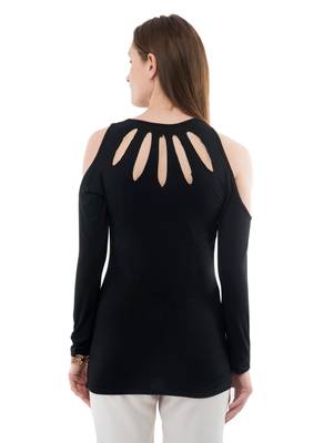 Women's Viscose Black Casual Top 3