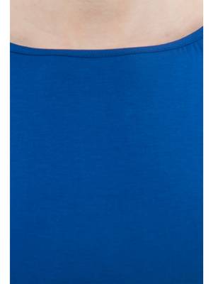 Women's Viscose Blue Casual Top 4