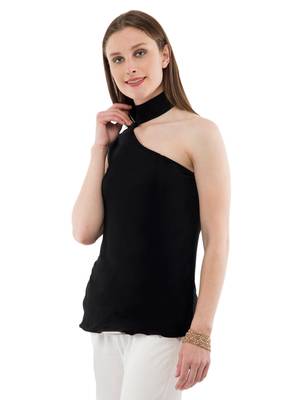 Women's Viscose Black Casual Top 2