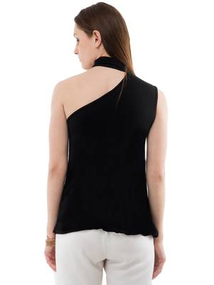 Women's Viscose Black Casual Top 3