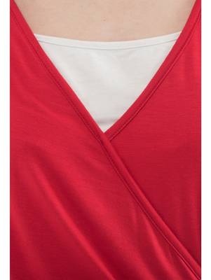 Women's Viscose Red Casual Top 4