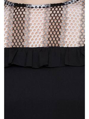 Black plain Crepe tops 4