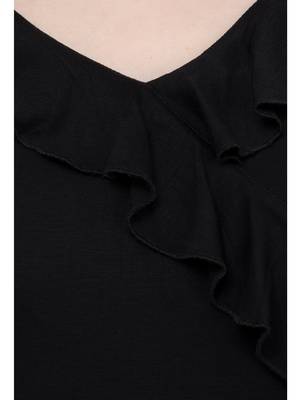 Black plain Viscose tops 4