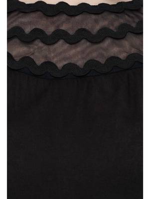 Black plain Rayon tops 4