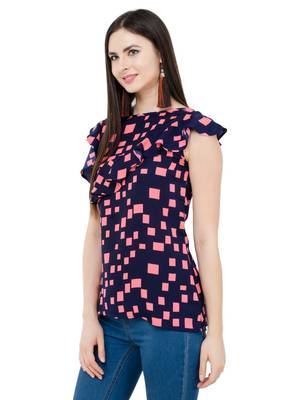 multicolor plain Crepe tops 2