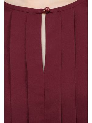 Brown plain Crepe tops 4