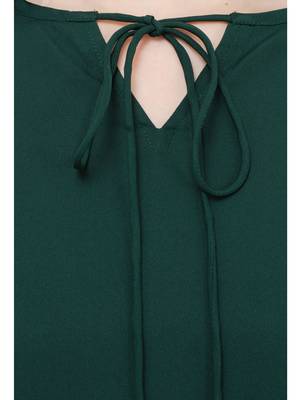 Green plain Crepe tops 4