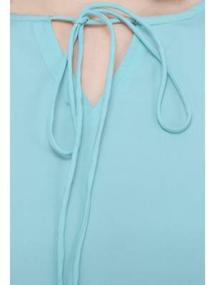 Light blue plain Crepe tops 4