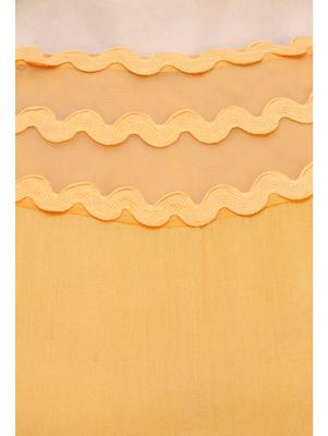 Beige plain Rayon tops 4