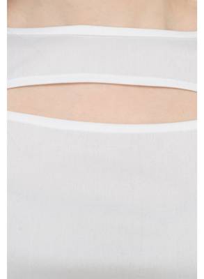 White plain Polyester tops 4