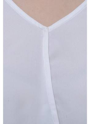 White plain Crepe tops 4
