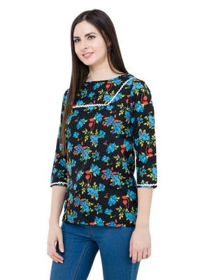 multicolor plain Crepe tops 2