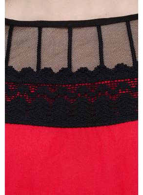 Red plain Rayon tops 4