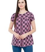 multicolor plain Crepe tops