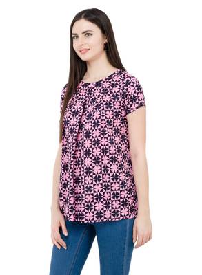 multicolor plain Crepe tops 2