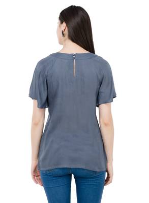 Grey plain Rayon tops 3