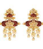 Maroon Danglers Drops