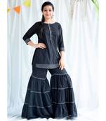 Tabitha cotton Kurta and Sharara Set