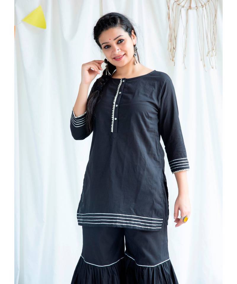 Tabitha cotton Kurta and Sharara Set
