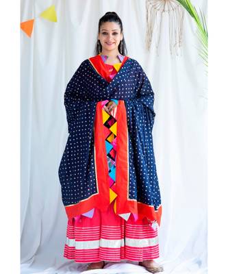 Moola cotton Long Dress and Dupatta sat of Two 2