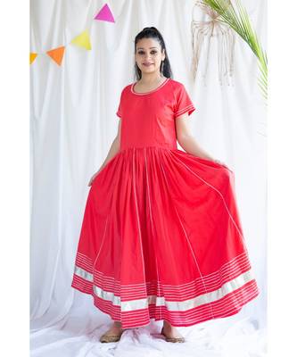Moola cotton Long Dress and Dupatta sat of Two 3