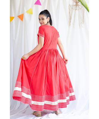 Moola cotton Long Dress and Dupatta sat of Two 4