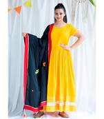 Pushya cotton Long Dress and Dupatta