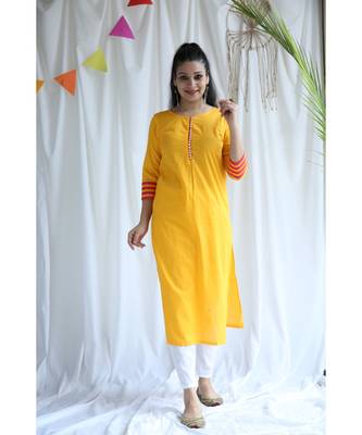 Deja cotton Kurta And Pant Set 3