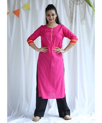 Isha cotton Kurta And pant Set 1