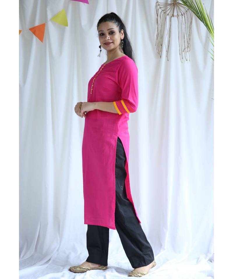 Isha cotton Kurta And pant Set