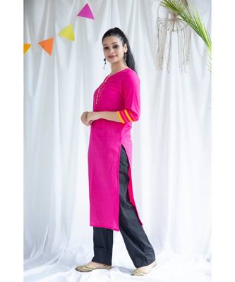 Vaani cotton Kurta,Pant and Dupatta Set of Three 2