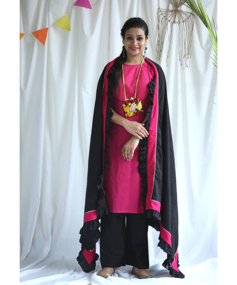 Vaani cotton Kurta,Pant and Dupatta Set of Three