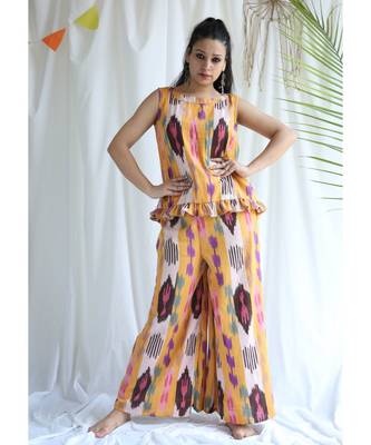 Sienna cotton Top And Palazzo Set 1