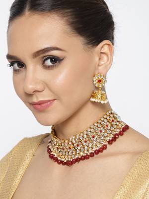 Designer Red Kundan Necklace Sets 1