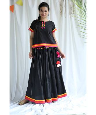 Kaali cotton Ghaghra Choli 2