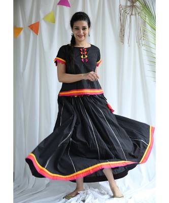 Kaali cotton Ghaghra Choli 4