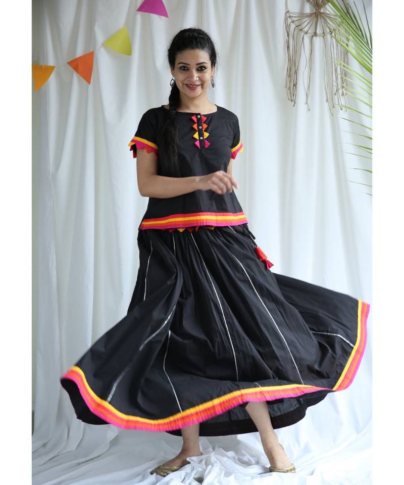 Kaali cotton Ghaghra Choli