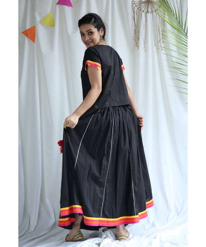 Kaali cotton Ghaghra Choli