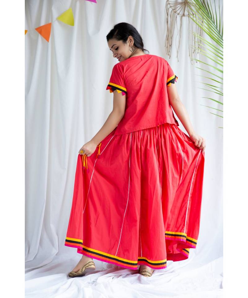 Lali cotton Ghaghra Choli