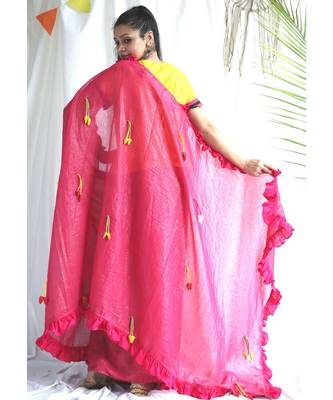 Amber Shimmer Sari 1