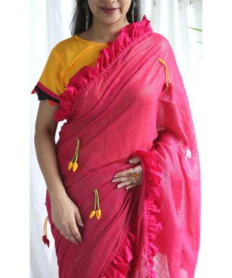 Amber Shimmer Sari 3