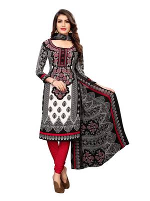 Black printed crepe salwar 1
