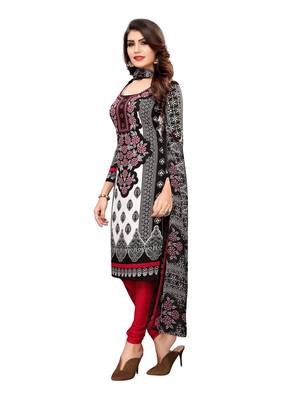 Black printed crepe salwar 2