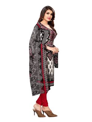 Black printed crepe salwar 3