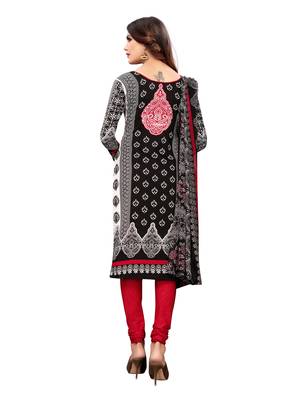 Black printed crepe salwar 4