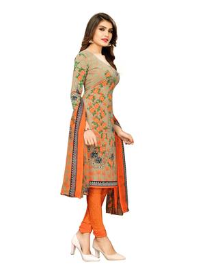 Beige Printed Crepe Salwar 3