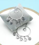 Silver earrings