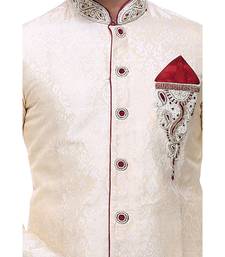 Gold Embroidered Brocade Sherwani