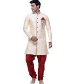 Gold Embroidered Brocade Sherwani